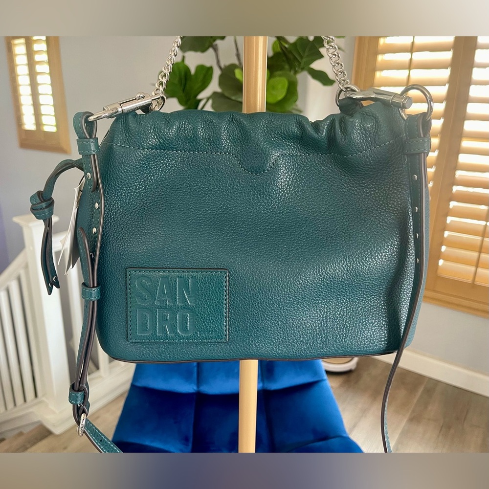 NWT Sandro Paris Olga Logo Tote Bag - Picture 5 of 11